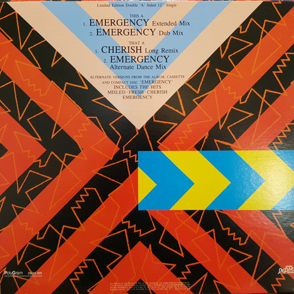 Kool & The Gang : Emergency / Cherish (12", Ltd, Dou)