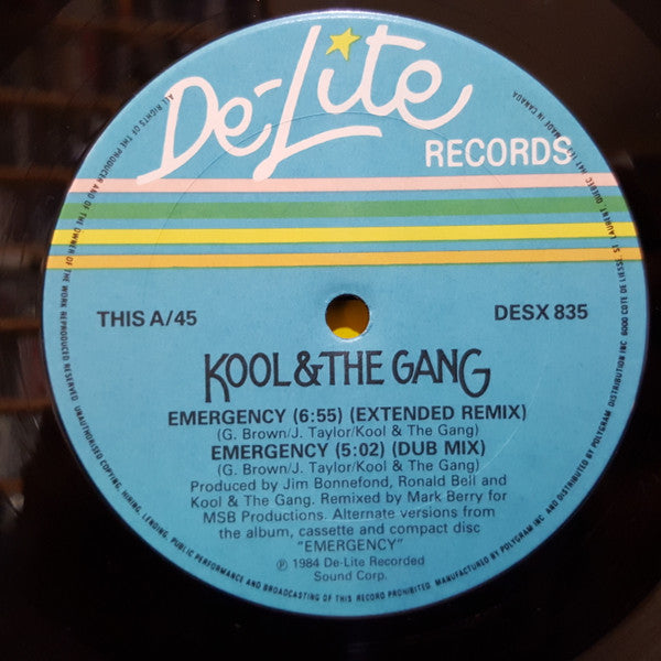 Kool & The Gang : Emergency / Cherish (12", Ltd, Dou)