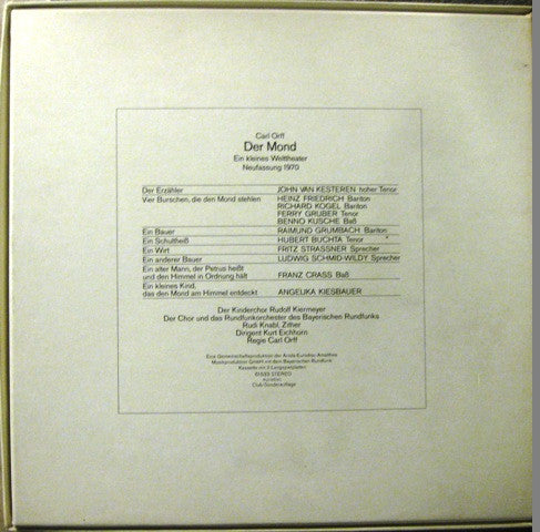 Carl Orff : Der Mond (2xLP, Club + Box)