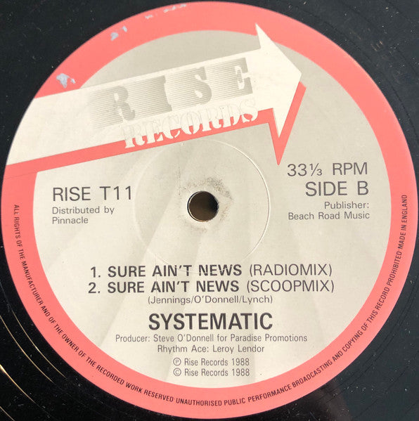 Systematic (8) : Sure Ain't News (12")