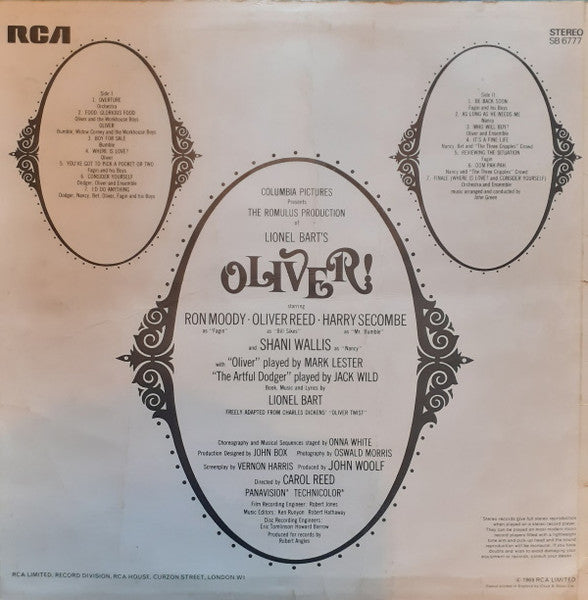 Lionel Bart : Oliver! - Original Soundtrack Recording (LP, Album)