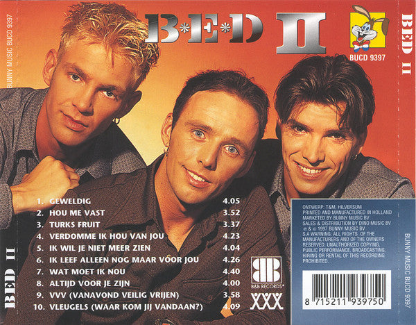 B.E.D. (2) : B*E*D II (CD, Album)
