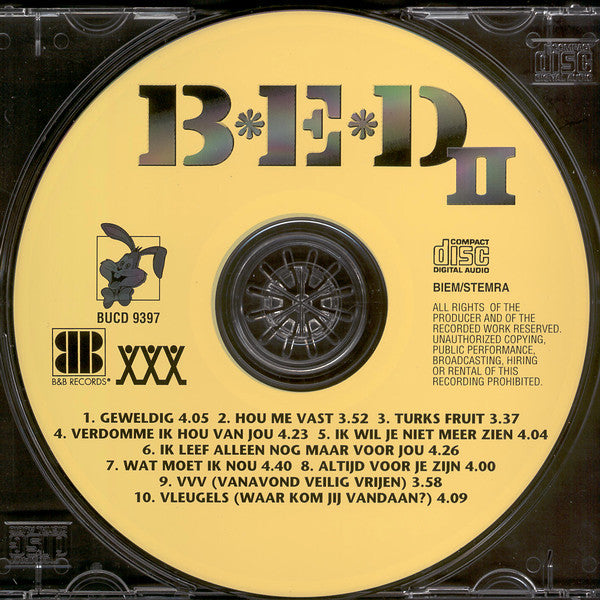 B.E.D. (2) : B*E*D II (CD, Album)