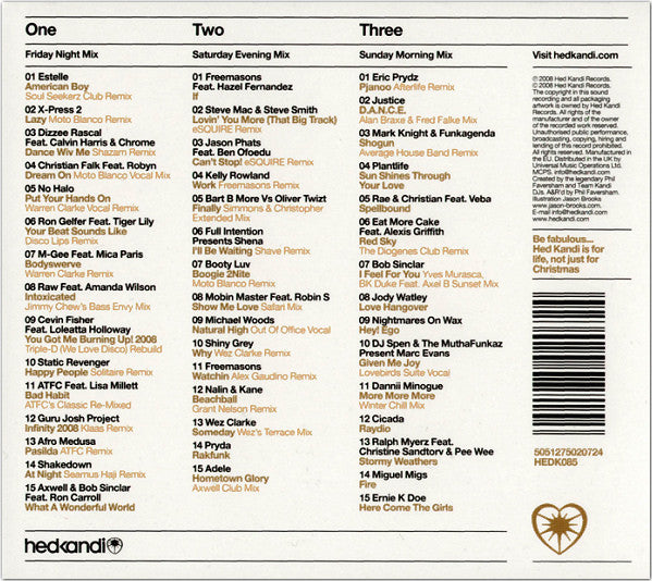 Various : Hed Kandi: The Mix 2009 (2xCD, Comp, Mixed + CD, Comp)