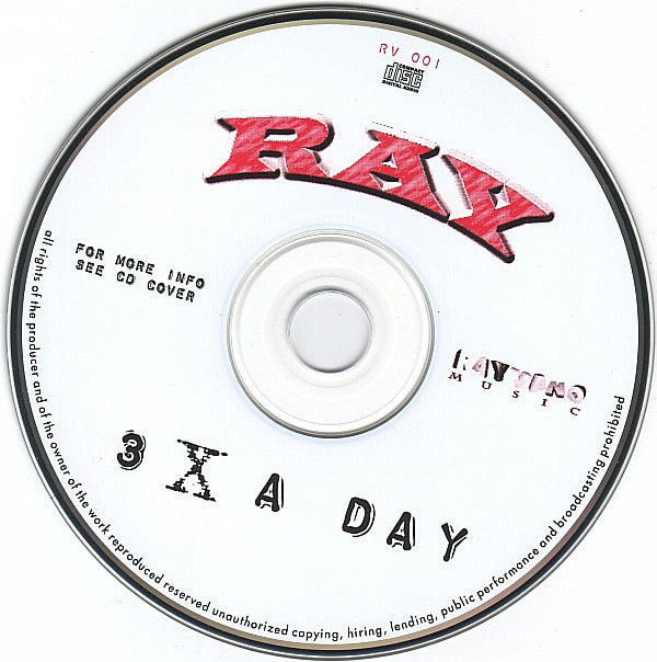 Raymond Lothar Slijngaard : 3 X A Day (CD, Maxi)
