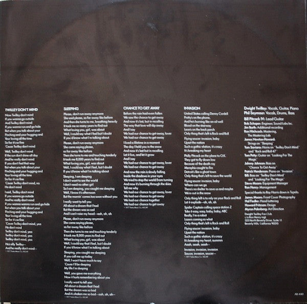 Dwight Twilley Band : Twilley Don't Mind (LP, Album)