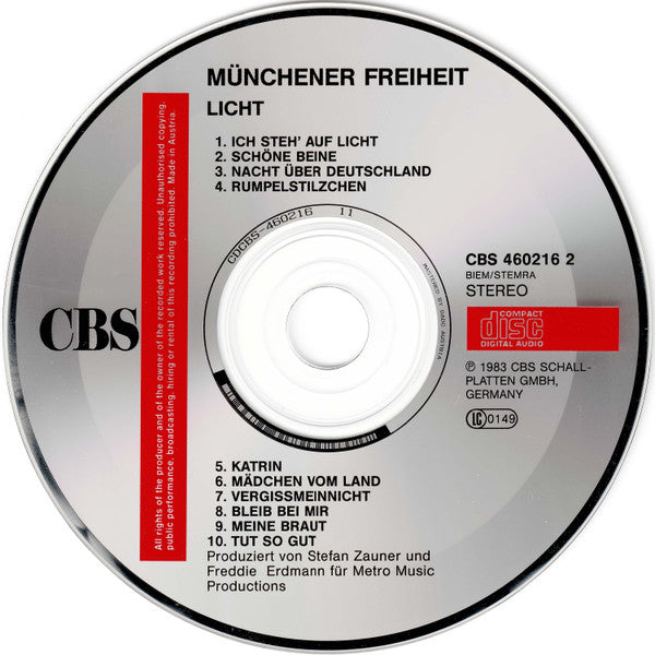 Münchener Freiheit : Licht (CD, Album)
