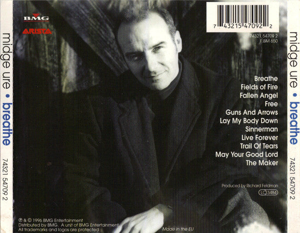 Midge Ure : Breathe (CD, Album)