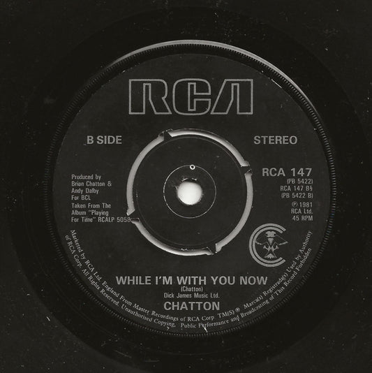 Brian Chatton : Take My Love And Run (7", Single)