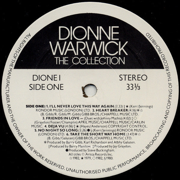 Dionne Warwick : The Collection (2xLP, Comp)