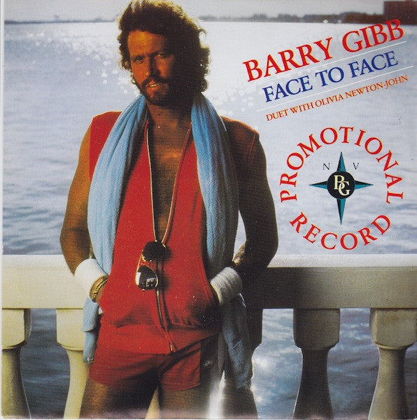 Barry Gibb Duet With Olivia Newton-John : Face To Face (7", Promo)
