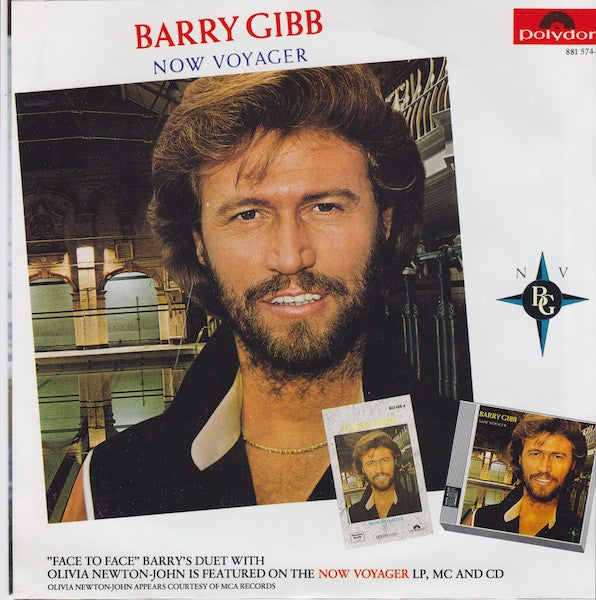 Barry Gibb Duet With Olivia Newton-John : Face To Face (7", Promo)
