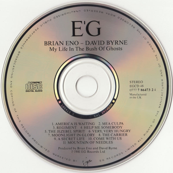 Brian Eno - David Byrne : My Life In The Bush Of Ghosts (CD, Album, RE, Swi)