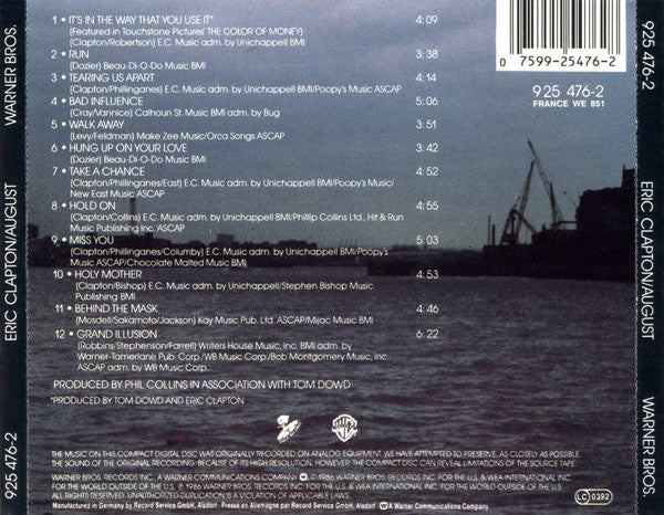 Eric Clapton : August (CD, Album, RE)