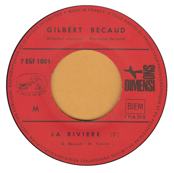 Gilbert Bécaud : La Rivière (7", EP)