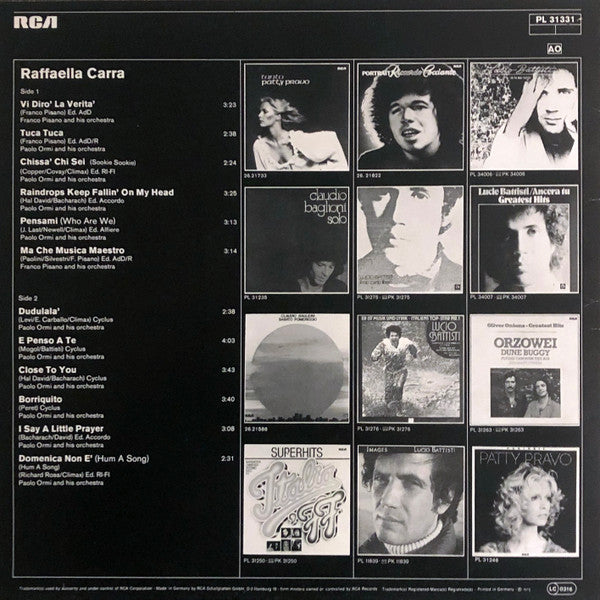 Raffaella Carrà : Raffaella Carrà (LP, Comp)