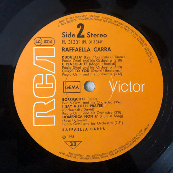 Raffaella Carrà : Raffaella Carrà (LP, Comp)