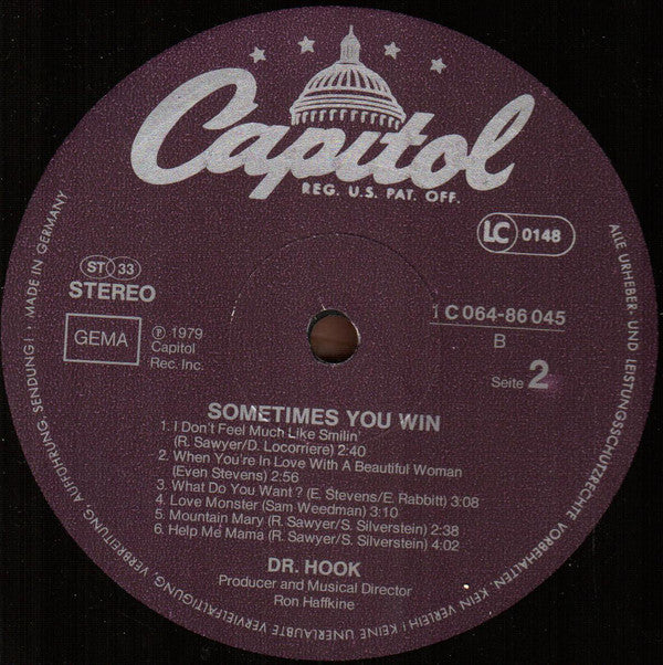 Dr. Hook : Sometimes You Win (LP, Album)