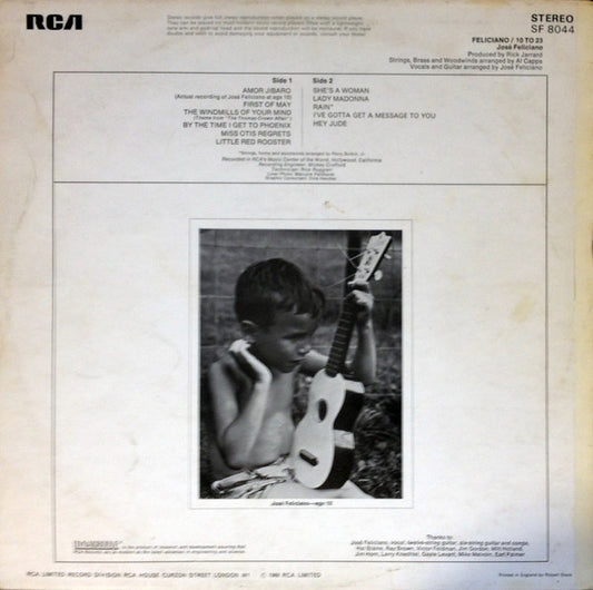 José Feliciano : 10 To 23 (LP)