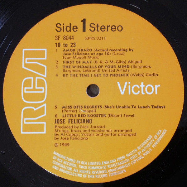 José Feliciano : 10 To 23 (LP)