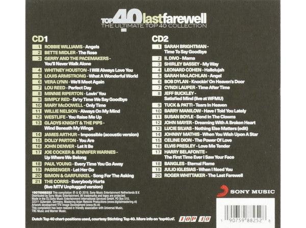 Various : Top 40 Last Farewell (The Ultimate Top 40 Collection) (2xCD, Comp, TEX)