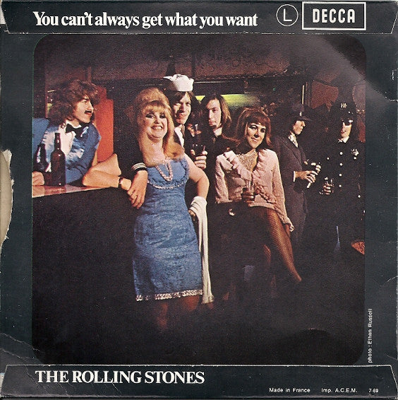 The Rolling Stones : Honky Tonk Women / You Can't Always Get What You Want (7", Single, Pri)
