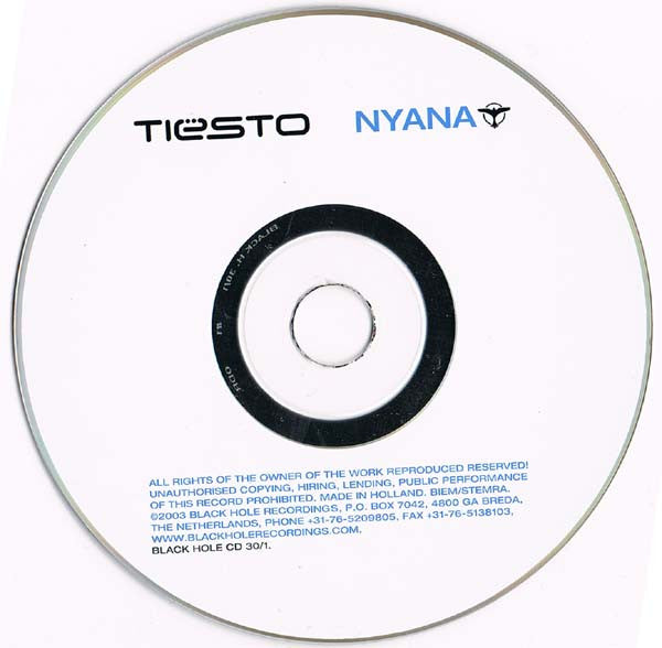 DJ Tiësto : Nyana (2xCD, Comp, Mixed, Sli)
