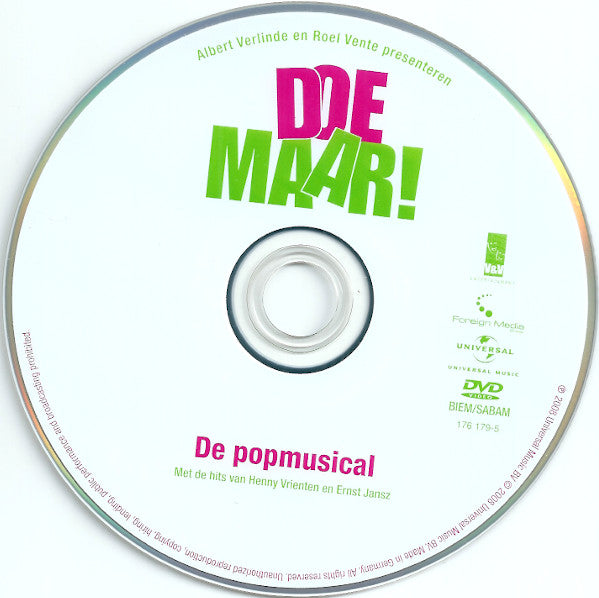 Various : Doe Maar! De Popmusical (DVD-V, PAL + CD, Album)
