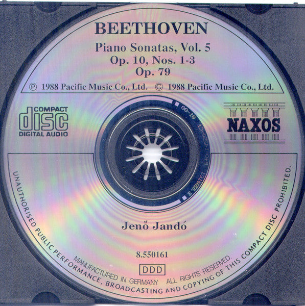 Ludwig Van Beethoven, Jenö Jandó : Piano Sonatas, Vol. 5 (CD, Album, RE)