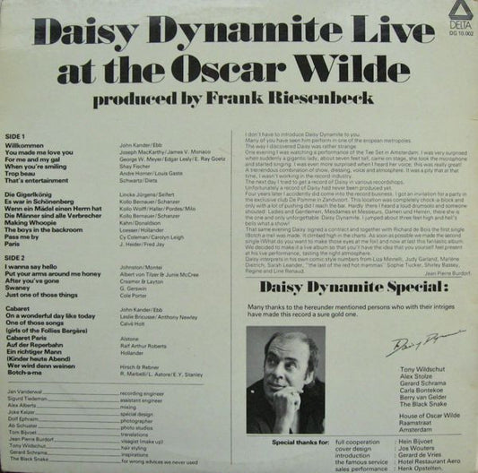 Daisy Dynamite : Daisy Dynamite Live At Oscar Wilde (LP, Album, Gat)