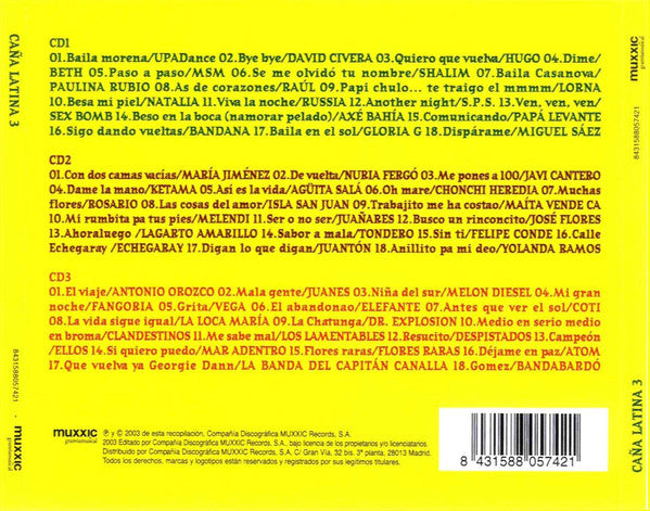 Various : Caña Latina 3 (3xCD, Comp)
