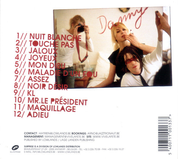 Vive La Fête! : Nuit Blanche (CD, Album, Dig)