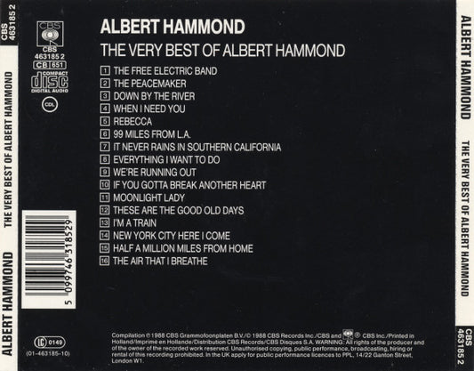 Albert Hammond : The Very Best Of Albert Hammond (CD, Comp)