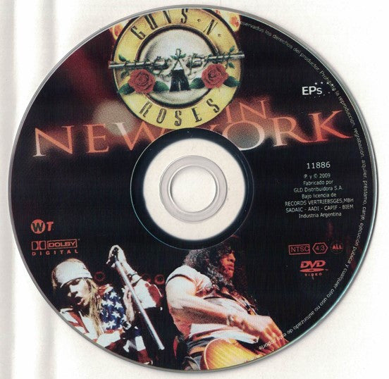 Guns N' Roses : New York The Ritz 1988 (DVD, Unofficial, NTSC)