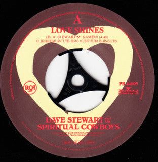 Dave Stewart And The Spiritual Cowboys : Love Shines (7", Single)