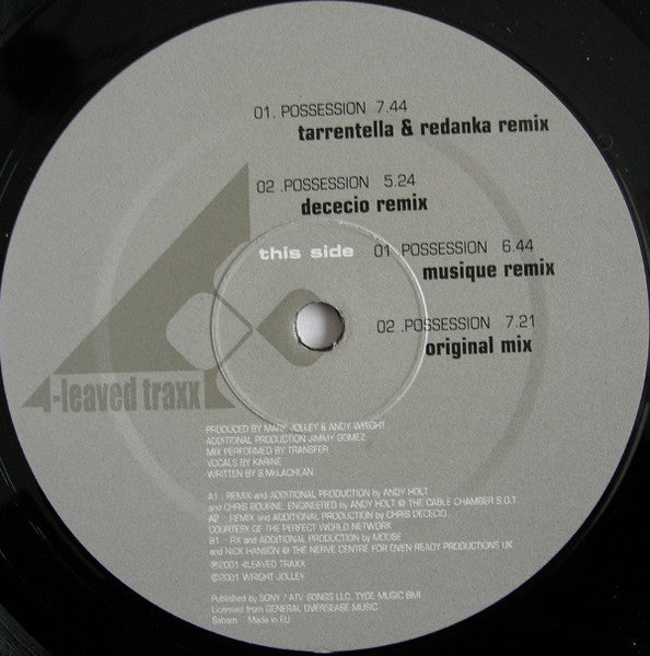 Transfer : Possession (12")