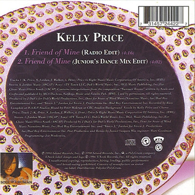 Kelly Price : Friend Of Mine (CD, Single)