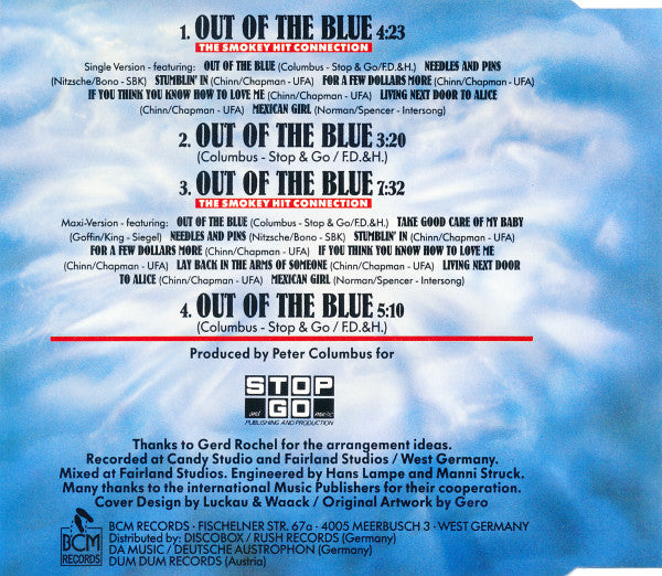 Cue (9) : Out Of The Blue (The Smokey Hit Connection) (CD, Maxi)