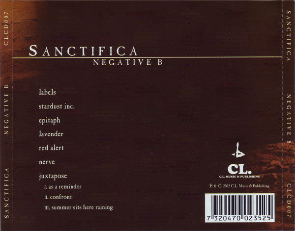 Sanctifica : Negative B (CD, Album)