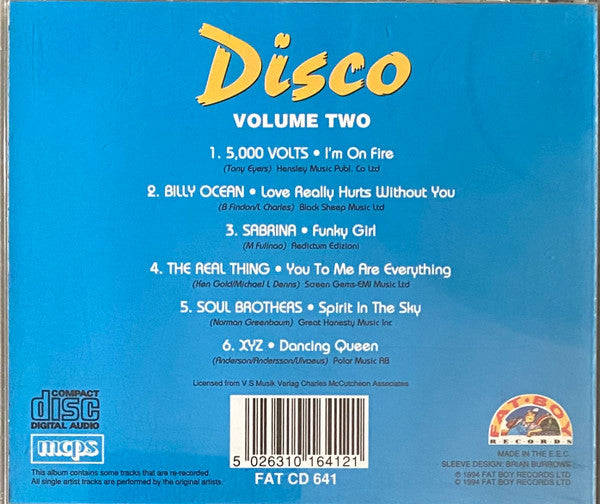 Various : Disco Volume Two (CD, Comp)