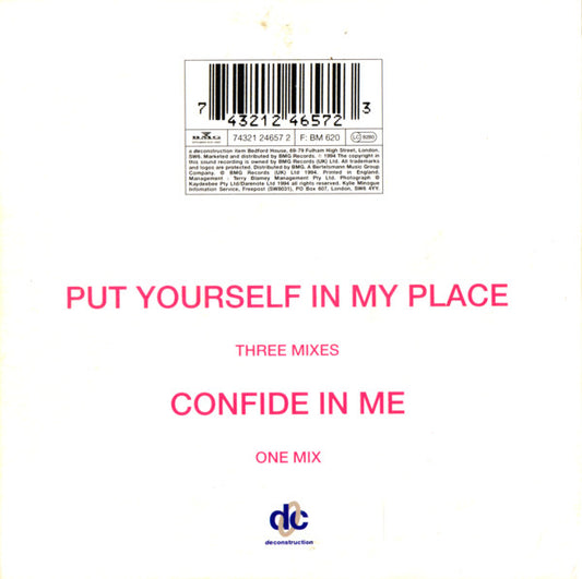 Kylie Minogue : Put Yourself In My Place (CD, Single, CD1)