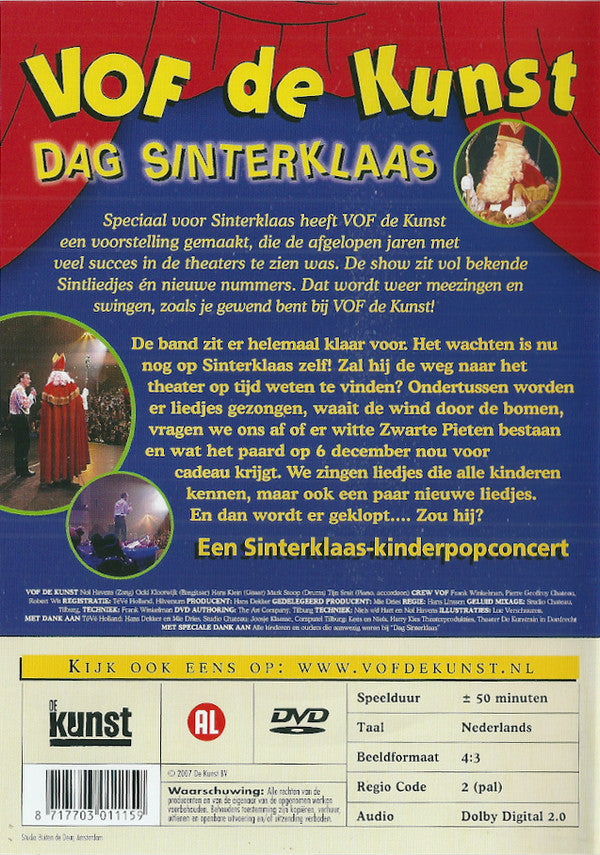 VOF De Kunst : Dag Sinterklaas (Een Sinterklaas-Kinderpopconcert) (DVD-V, PAL)
