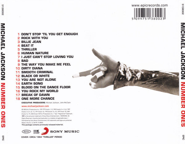 Michael Jackson : Number Ones (CD, Comp, RP, Thr)