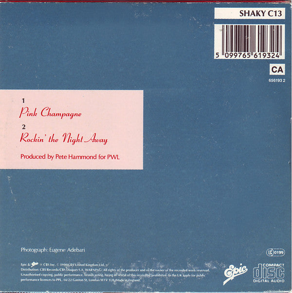 Shakin' Stevens : Pink Champagne (CD, Single)