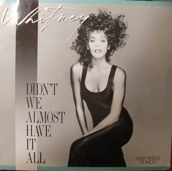 Whitney Houston : Didn't We Almost Have It All (12", Maxi)