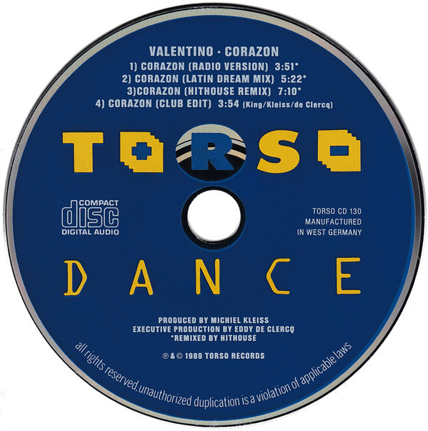 Valentino (5) : Corazon (CD, Maxi)