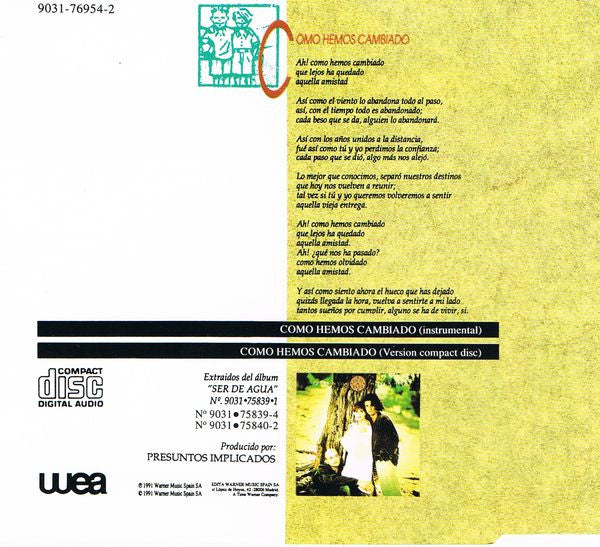 Presuntos Implicados : Como Hemos Cambiado (CD, Maxi)