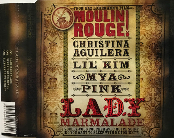Christina Aguilera, Lil' Kim, Mya And P!NK : Lady Marmalade (CD, Single)