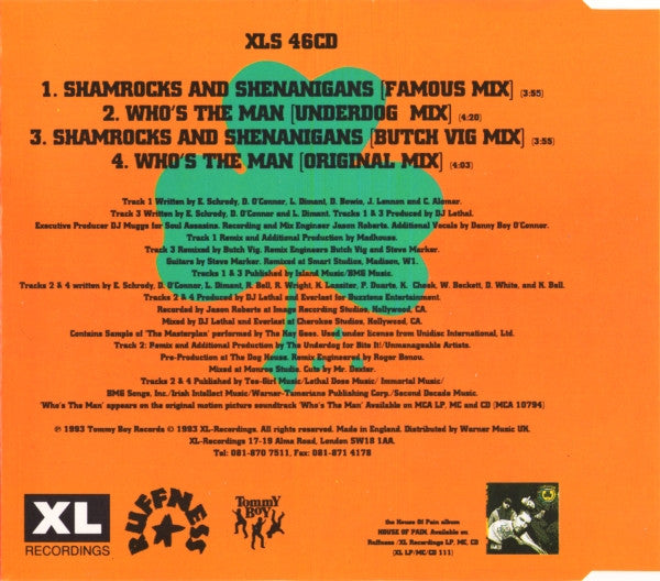 House Of Pain : Shamrocks And Shenanigans / Who's The Man (CD, Single)
