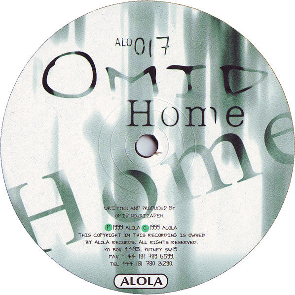 Omid '16B' Nourizadeh : Home (12", S/Sided)